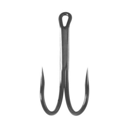 Mustad Salmon Double Hook, 2Xh, 1Xl, Forged Brazed, Up Eye Titan Steel 8 10PK DL71UAP-TS-8-10H